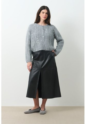 Cardigan Tejido Para Mujer Aurelia Cardigan Tejido Para Mujer Aurelia Gris L VÉLEZ Vélez