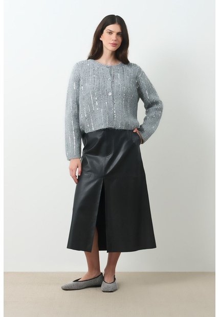 Cardigan Tejido Para Mujer Aurelia Cardigan Tejido Para Mujer Aurelia Gris L VÉLEZ