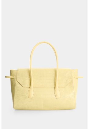 Shopping En Cuero Croco Para Hombre Shopping En Cuero Croco Para Hombre Amarillo VÉLEZ