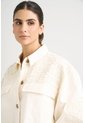 Chaqueta Aguamarina De Tela Para Mujer Bordados En Gamuza Chaqueta Aguamarina De Tela Para Mujer Bordados En Gamuza Blanco XL VÉLEZ de Vélez