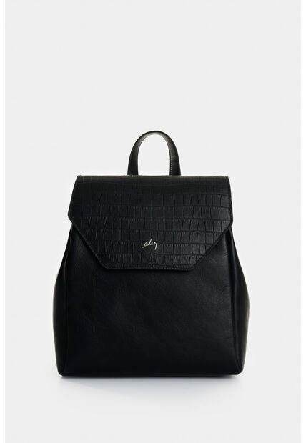 Morral Rosario De Cuero Para Mujer Corte Hexagonal Morral Rosario De Cuero Para Mujer Corte Hexagonal Negro VÉLEZ