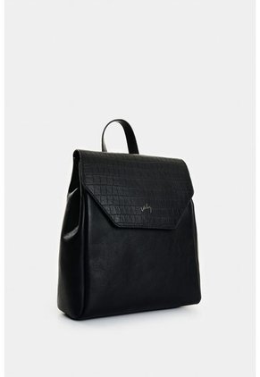 Morral Rosario De Cuero Para Mujer Corte Hexagonal Morral Rosario De Cuero Para Mujer Corte Hexagonal Negro VÉLEZ
