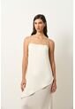 Vestido Loa Maxi Con Efecto Satinado Para Mujer Vestido Loa Maxi Con Efecto Satinado Para Mujer Crema 12 VÉLEZ de Vélez
