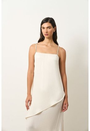 Vestido Loa Maxi Con Efecto Satinado Para Mujer Vestido Loa Maxi Con Efecto Satinado Para Mujer Crema 12 VÉLEZ
