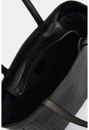 Shopping De Cuero Grabado Para Mujer Cala Shopping De Cuero Grabado Para Mujer Cala Negro VÉLEZ