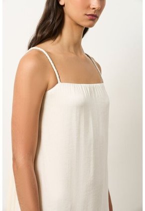 Vestido Loa Maxi Con Efecto Satinado Para Mujer Vestido Loa Maxi Con Efecto Satinado Para Mujer Crema 12 VÉLEZ