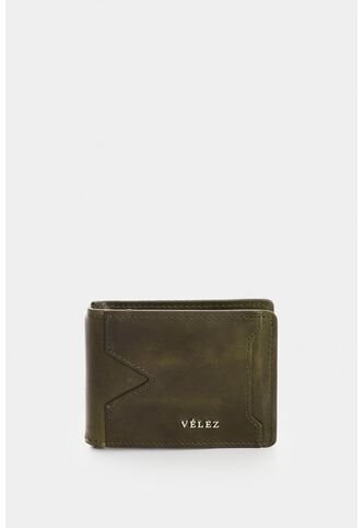 Porta Billetes Lunar 2.0 De Cuero Para Hombre Casual Porta Billetes Lunar 2.0 De Cuero Para Hombre Casual Verde Oliva VÉLEZ Vélez