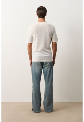 Camiseta Tejida Para Hombre Serrano Camiseta Tejida Para Hombre Serrano Crema XL VÉLEZ