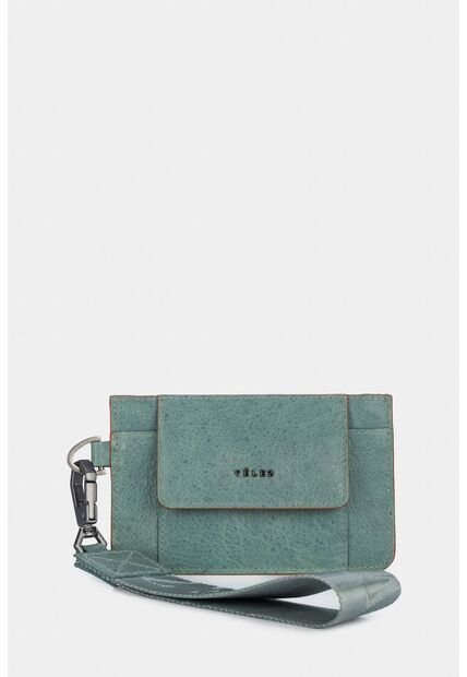 Porta Documentos Aventurina De Cuero Para Mujer Manija Removible Porta Documentos Aventurina De Cuero Para Mujer Manija Removible Agua Marina Vélez