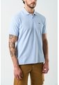 Polo Manga Corta Essential Para Hombre Textura Polo Manga Corta Essential Para Hombre Textura Azul Claro XL VÉLEZ de Vélez