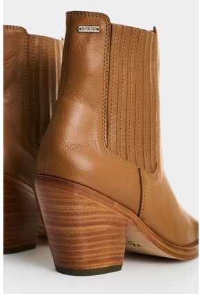 Botines De Cuero Para Mujer Solaris Botines De Cuero Para Mujer Solaris Miel 36 VÉLEZ