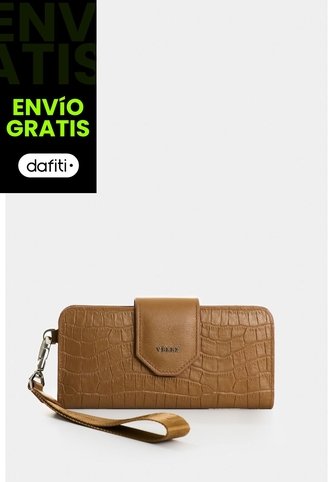Billetera Porta Chequera De Cuero Para Mujer Extravaganza Billetera Porta Chequera De Cuero Para Mujer Extravaganza Miel VÉLEZ Vélez
