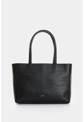 Shopping De Cuero Grabado Para Mujer Cala Shopping De Cuero Grabado Para Mujer Cala Negro VÉLEZ Vélez