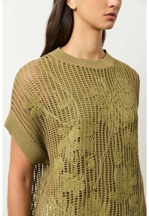 Chaleco Tejido Pata Mujer Kiwa Chaleco Tejido Pata Mujer Kiwa Verde Oliva XS VÉLEZ