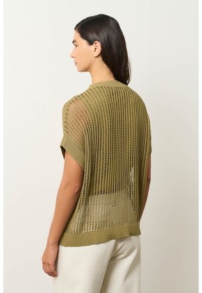 Chaleco Tejido Pata Mujer Kiwa Chaleco Tejido Pata Mujer Kiwa Verde Oliva XS VÉLEZ