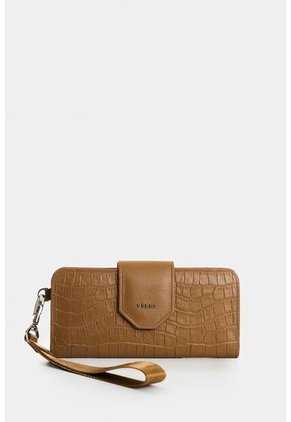 Billetera Porta Chequera De Cuero Para Mujer Extravaganza Billetera Porta Chequera De Cuero Para Mujer Extravaganza Miel VÉLEZ