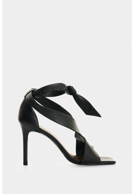 Sandalia Tacón Nucifera De Cuero Para Mujer Straps Sandalia Tacón Nucifera De Cuero Para Mujer Straps Negro 39 VÉLEZ
