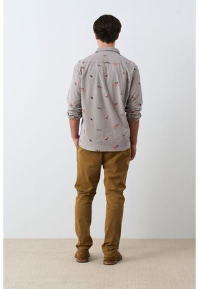 Camisa Lyra 2 Manga Larga Para Hombre Semi Fitted Camisa Lyra 2 Manga Larga Para Hombre Semi Fitted Gris XXL VÉLEZ