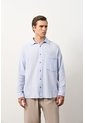 Camisa Manga Larga De Lino Para Hombre Siloli Camisa Manga Larga De Lino Para Hombre Siloli Azul Claro XL VÉLEZ de Vélez
