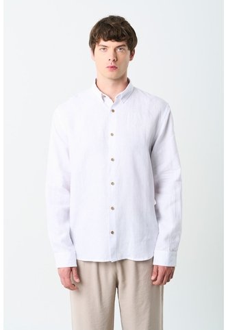 Camisa Manga Larga Semi Fitted Para Hombre Roma Camisa Manga Larga Semi Fitted Para Hombre Roma Blanco XL VÉLEZ Vélez