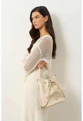 Vestido Maxi Tejido Ica Para Mujer Vestido Maxi Tejido Ica Para Mujer Crema 12 VÉLEZ