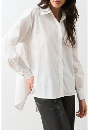 Camisa Manga Larga Oversized Para Mujer Astra Camisa Manga Larga Oversized Para Mujer Astra Crema XS VÉLEZ