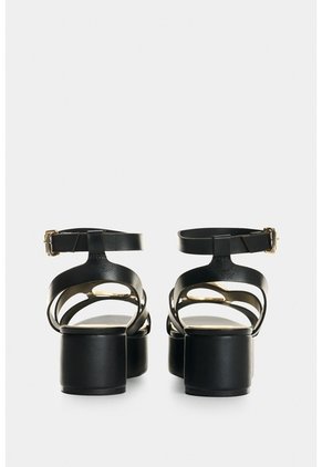 Sandalia Plataforma De Cuero Para Mujer Lagoon Sandalia Plataforma De Cuero Para Mujer Lagoon Negro 39 VÉLEZ