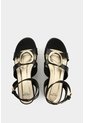 Sandalia Plataforma De Cuero Para Mujer Lagoon Sandalia Plataforma De Cuero Para Mujer Lagoon Negro 34 VÉLEZ de Vélez
