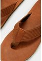 Sandalia Plana Nong De Cuero Para Hombre Capellada Bicolor Sandalia Plana Nong De Cuero Para Hombre Capellada Bicolor Miel 41 VÉLEZ de Vélez