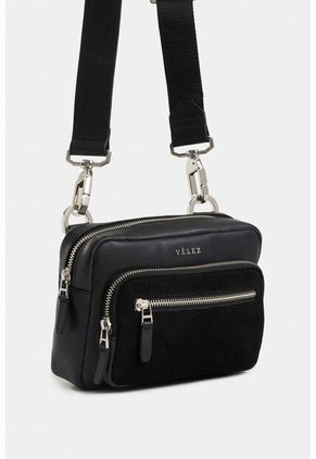 Manos Libres Bright De Cuero Para Hombre Detalle Gamuzado Manos Libres Bright De Cuero Para Hombre Detalle Gamuzado Negro VÉLEZ