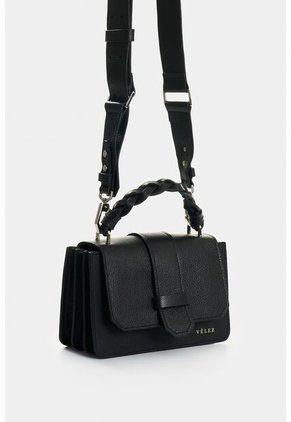 Manos Libres Garniel De Cuero Para Mujer Manija Tejida Manos Libres Garniel De Cuero Para Mujer Manija Tejida Negro VÉLEZ