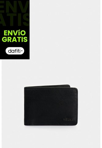 Billetera Oasis De Cuero Para Hombre Detalle Contraste Billetera Oasis De Cuero Para Hombre Detalle Contraste Negro VÉLEZ Vélez