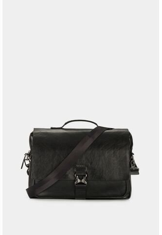 Maletín Portátil Ferrat De Cuero Para Hombre Doble Sistema De Cierre Maletín Portátil Ferrat De Cuero Para Hombre Doble Sistema De Cierre Negro VÉLEZ Vélez