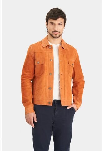 Chaqueta Zambeze De Gamuza Para Hombre Cuello Camisero Chaqueta Zambeze De Gamuza Para Hombre Cuello Camisero Naranja L VÉLEZ Vélez