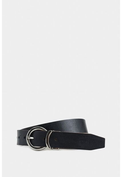 Cinturón Thalia Doble Faz De Cuero Para Mujer Puntera Taches Cinturón Thalia Doble Faz De Cuero Para Mujer Puntera Taches Negro XL Vélez