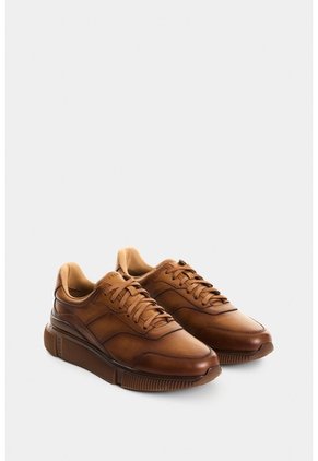 Tenis Bikal De Cuero Para Hombre Silueta Casual Tenis Bikal De Cuero Para Hombre Silueta Casual Miel 43 VÉLEZ