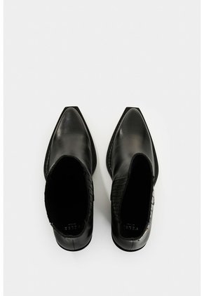 Botines De Cuero Para Mujer Solaris Botines De Cuero Para Mujer Solaris Negro 38 VÉLEZ