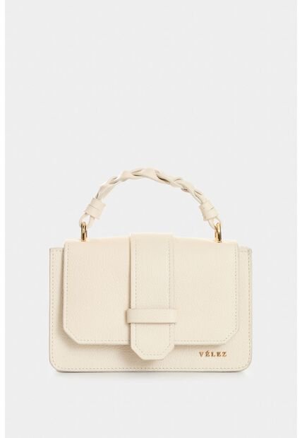 Manos Libres Garniel De Cuero Para Mujer Manija Tejida Manos Libres Garniel De Cuero Para Mujer Manija Tejida Blanco VÉLEZ