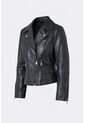 Chaqueta Biker Island De Cuero Para Mujer Fit Ajustado Chaqueta Biker Island De Cuero Para Mujer Fit Ajustado Negro L VÉLEZ de Vélez