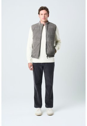 Chaleco Sika De Cuero Para Hombre Doble Faz Chaleco Sika De Cuero Para Hombre Doble Faz Gris XL VÉLEZ