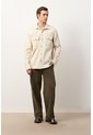 Sobrecamisa En Denim Para Hombre Magma Sobrecamisa En Denim Para Hombre Magma Crema XS VÉLEZ de Vélez