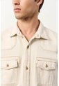Sobrecamisa En Denim Para Hombre Magma Sobrecamisa En Denim Para Hombre Magma Crema XS VÉLEZ de Vélez