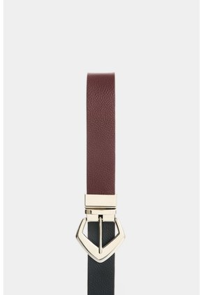 Cinturón Doble Faz En Cuero Para Mujer Ikal Cinturón Doble Faz En Cuero Para Mujer Ikal Vinotinto XL VÉLEZ