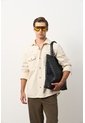 Sobrecamisa En Denim Para Hombre Magma Sobrecamisa En Denim Para Hombre Magma Crema XS VÉLEZ de Vélez