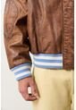 Chaqueta Bomber En Cuero Envejecido Para Hombre Chaqueta Bomber En Cuero Envejecido Para Hombre Cafe L VÉLEZ de Vélez