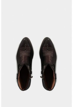 Botines Maritimus De Cuero Para Mujer Acabado Rústico Botines Maritimus De Cuero Para Mujer Acabado Rústico Cafe 35 VÉLEZ