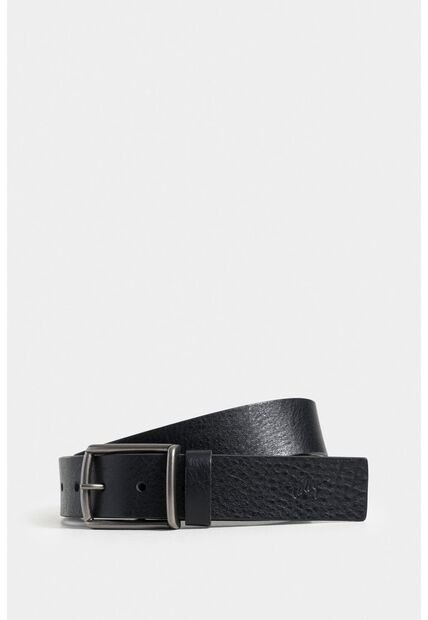 Cinturón Unifaz Misuri De Cuero Liso Para Hombre Puntadas Decorativas Cinturón Unifaz Misuri De Cuero Liso Para Hombre Puntadas Decorativas Negro 34 Vélez