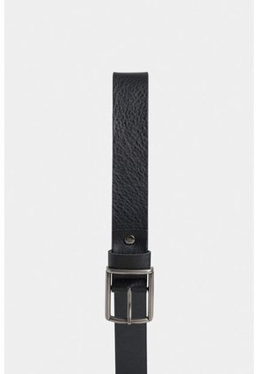 Cinturón Unifaz Misuri De Cuero Liso Para Hombre Puntadas Decorativas Cinturón Unifaz Misuri De Cuero Liso Para Hombre Puntadas Decorativas Negro 34 Vélez