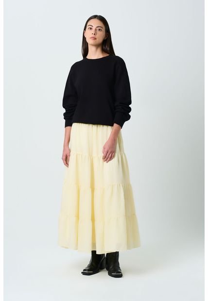 Falda Larga Galera Para Mujer Capas Falda Larga Galera Para Mujer Capas Amarillo 10 Vélez