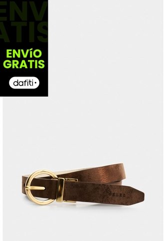 Cinturón Doble Faz Zenón De Cuero Para Mujer Hebilla Circular Cinturón Doble Faz Zenón De Cuero Para Mujer Hebilla Circular Bronce S VÉLEZ Vélez